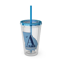 Load image into Gallery viewer, The Citadel, Atlanta Citadel Club Alumni, Sunsplash Tumbler with Straw, 16oz

