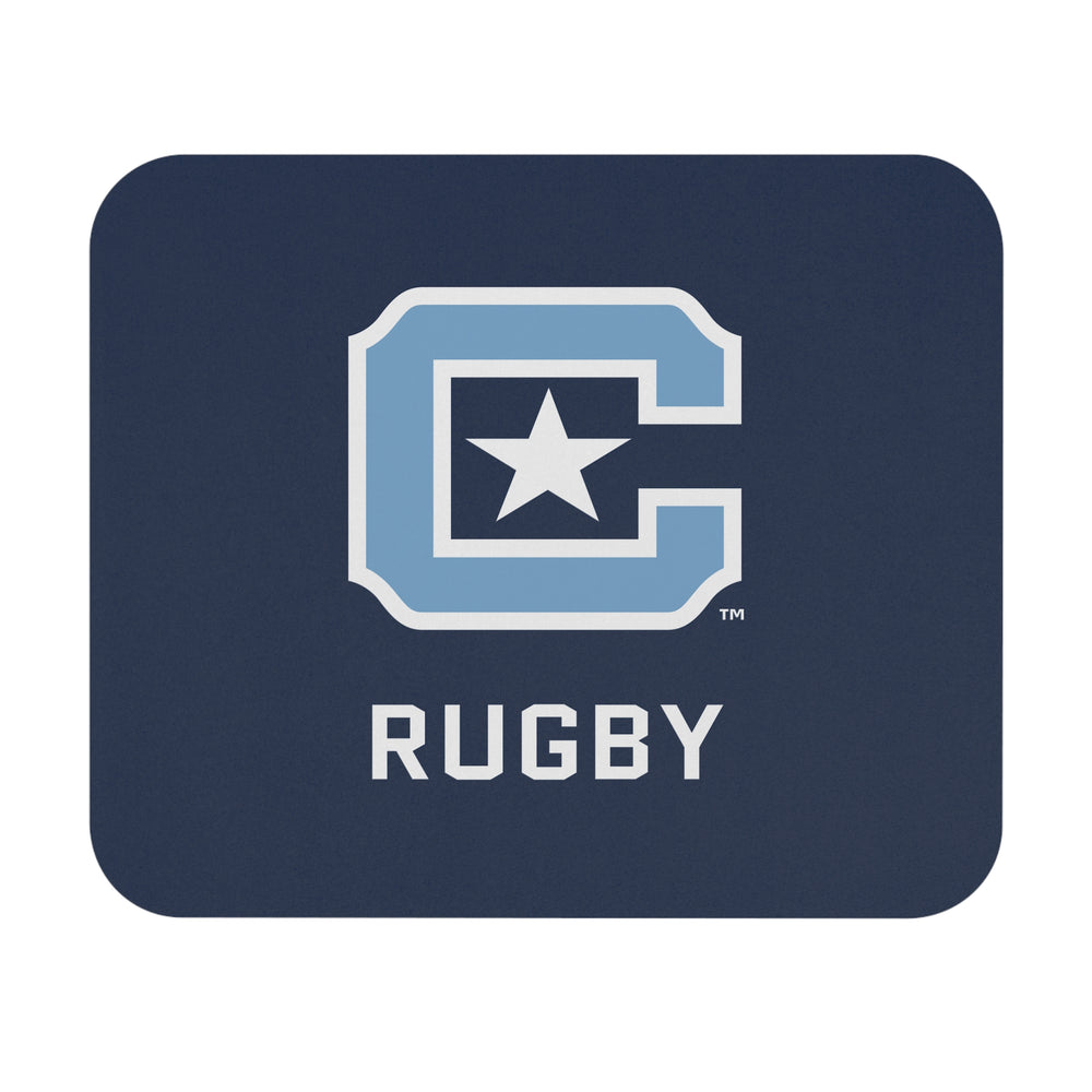 Custom Rugby Mouse Pad - Stylish Desk Accessory for Sports Fans - Navy