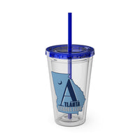 Load image into Gallery viewer, The Citadel, Atlanta Citadel Club Alumni, Sunsplash Tumbler with Straw, 16oz
