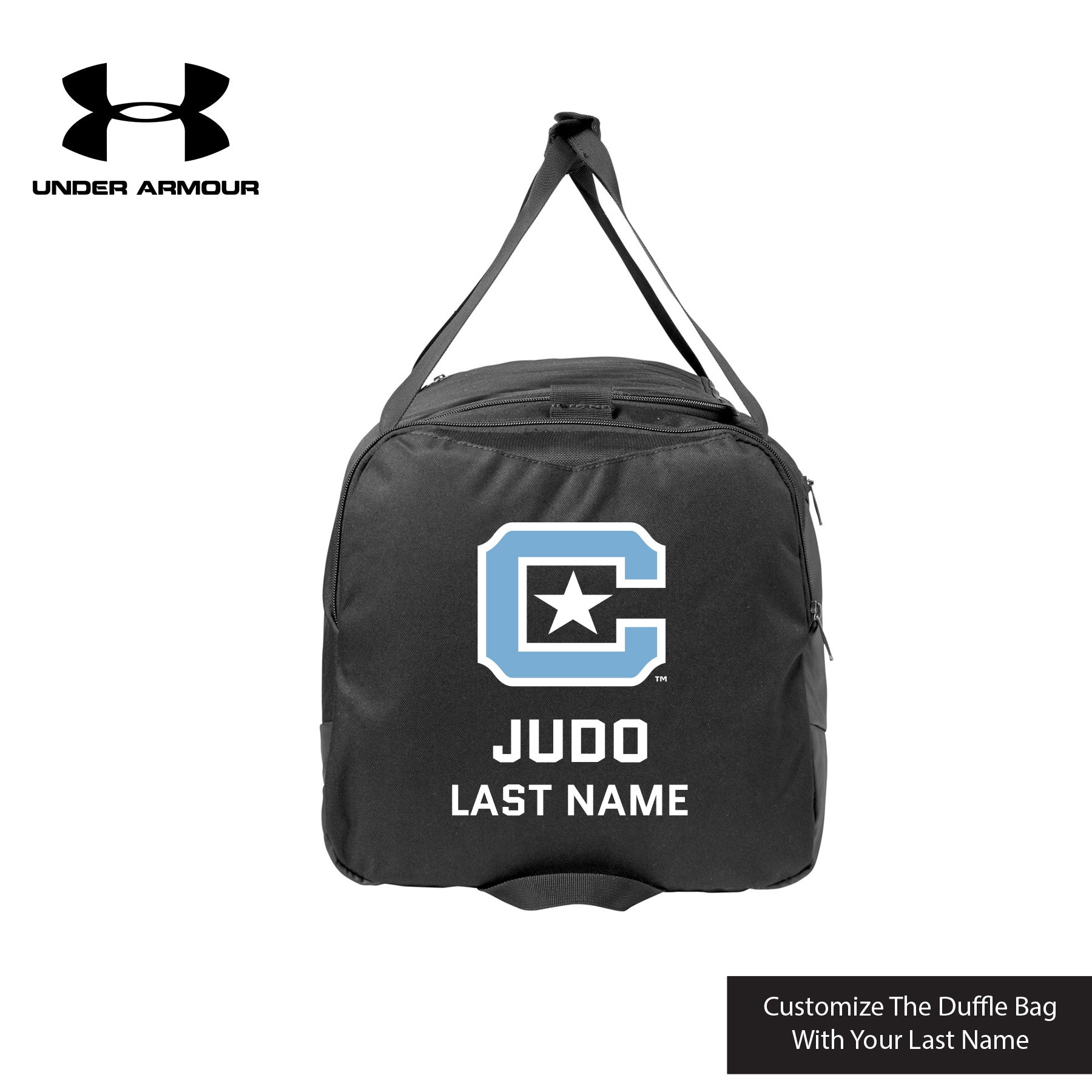 The Citadel C Star Team Bag Judo Club Sport Customizable Last Name Under Armour Undeniable Duffle Bag