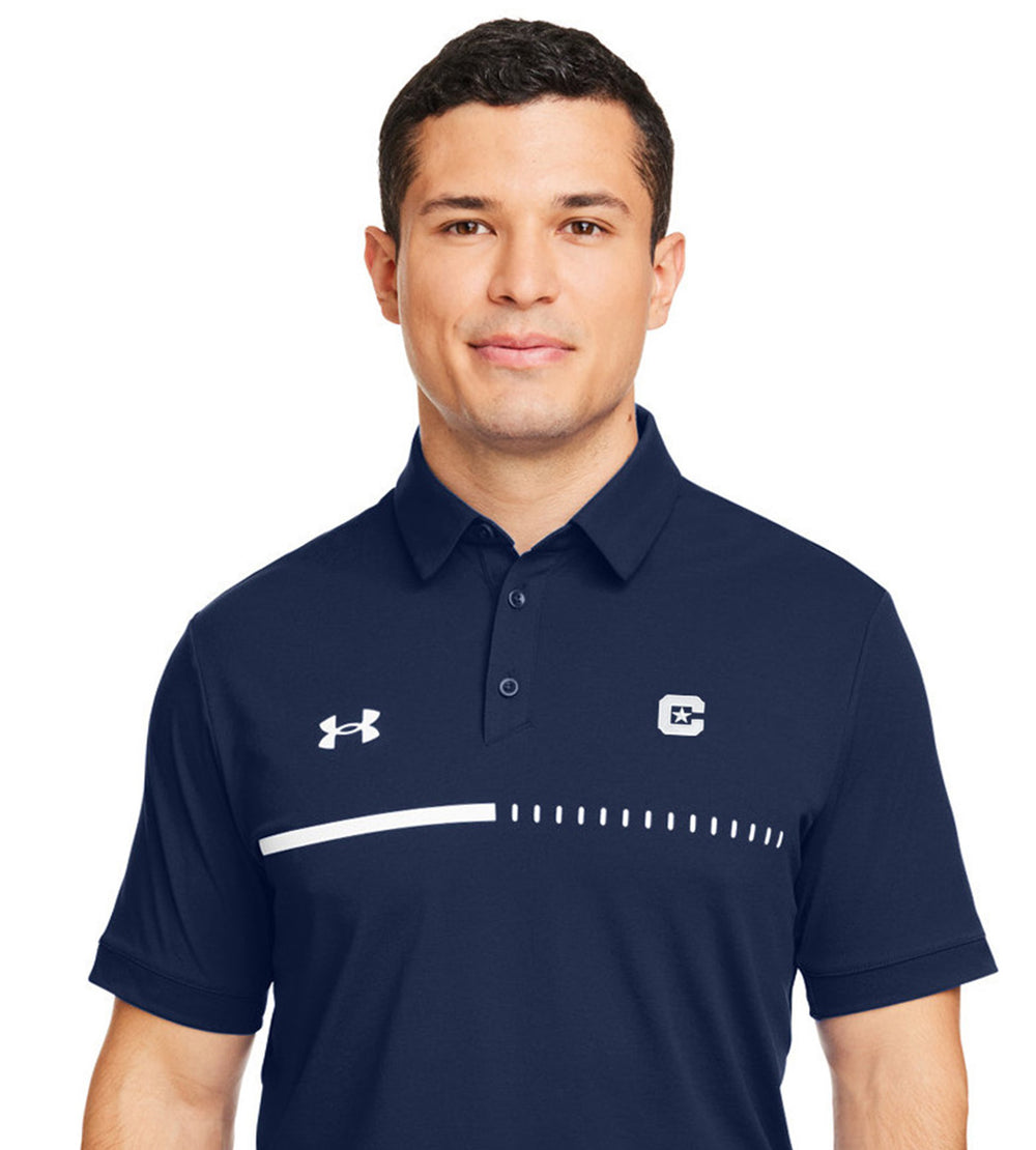 The Citadel C Under Armour Men's Title Polo-Navy