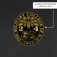 Load image into Gallery viewer, The Citadel, Customizable (Your Year) Ring Bezel Design, Under Armour Men&#39;s Storm Armour Fleece Hooded Sweatshirt- Black
