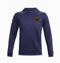 Load image into Gallery viewer, The Citadel, Customizable (Your Year) Ring Bezel Design, Under Armour Men&#39;s Storm Armour Fleece Hooded Sweatshirt- Navy
