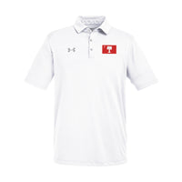 Load image into Gallery viewer, Big Red Palmetto Flag Under Armour Men&#39;s Tech™ Polo- White
