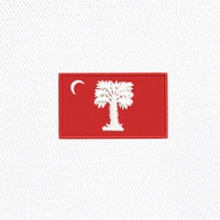 Load image into Gallery viewer, Big Red Palmetto Flag Under Armour Men&#39;s Tech™ Polo- White

