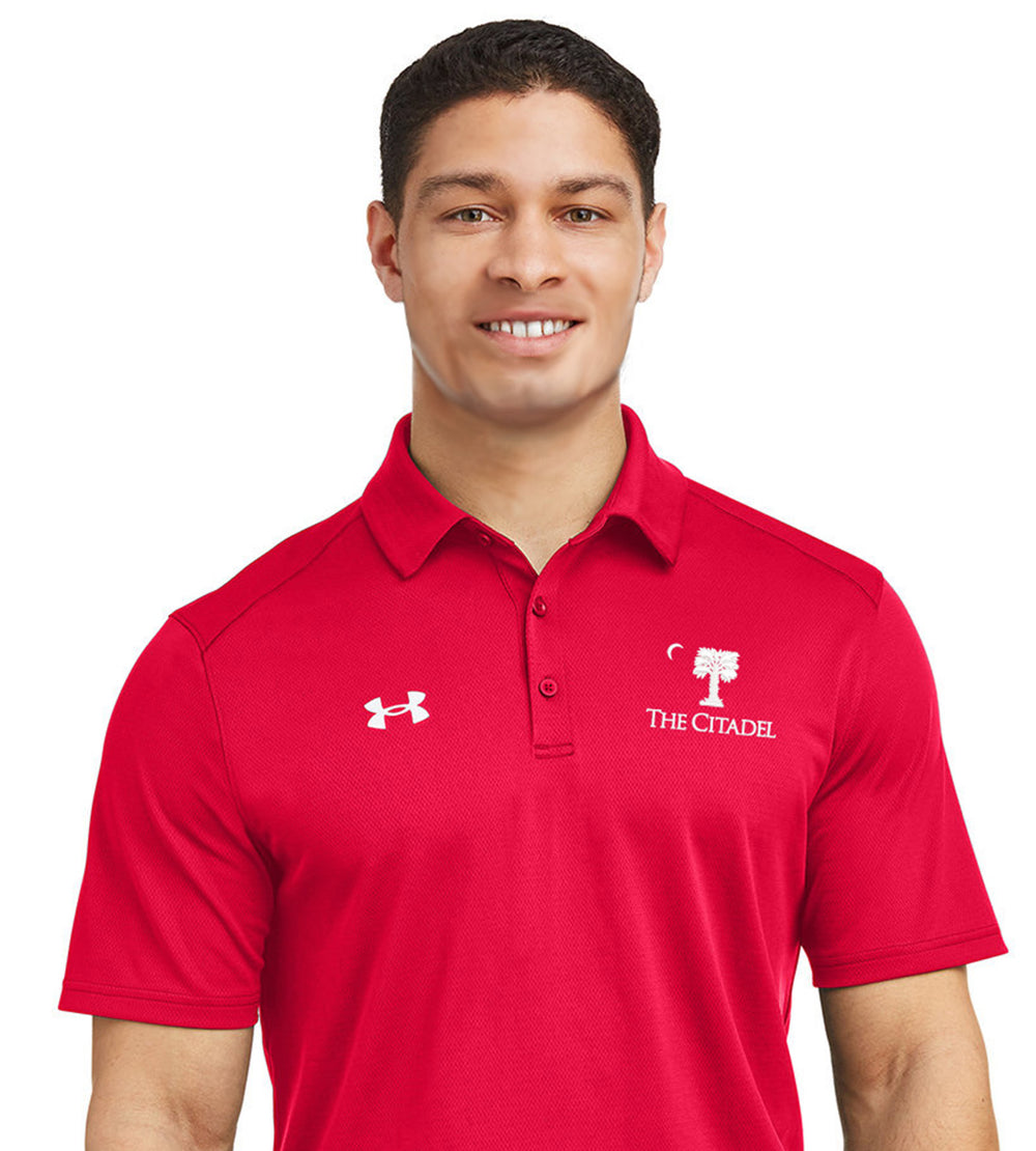 Big Red Palmetto Under Armour Men's Tech™ Polo- Red