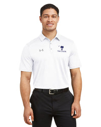 Load image into Gallery viewer, Big Red Palmetto Under Armour Men&#39;s Tech™ Polo- White
