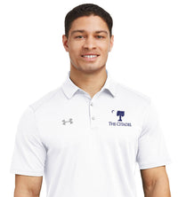 Load image into Gallery viewer, Big Red Palmetto Under Armour Men&#39;s Tech™ Polo- White
