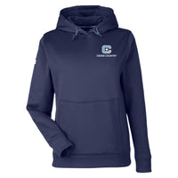 Load image into Gallery viewer, The Citadel C, Cross Country,  Under Armour Ladies&#39; Storm Armour Fleece Hoodie- Navy
