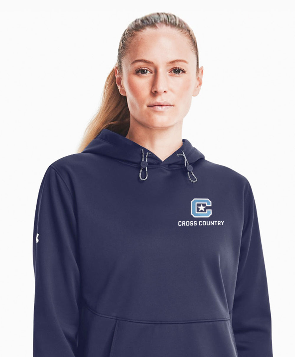 The Citadel C, Cross Country,  Under Armour Ladies' Storm Armour Fleece Hoodie- Navy