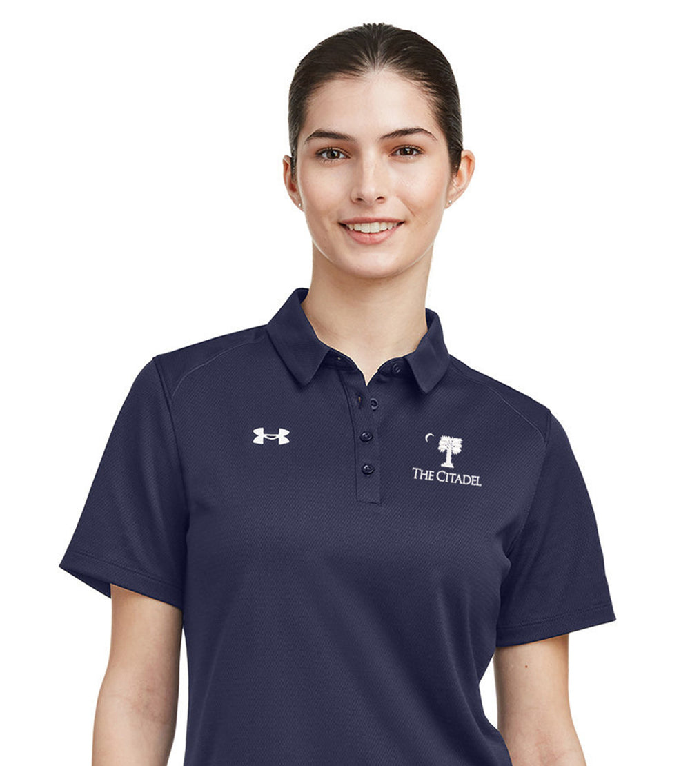 Big Red Palmetto Under Armour Ladies' Tech™ Polo- Navy