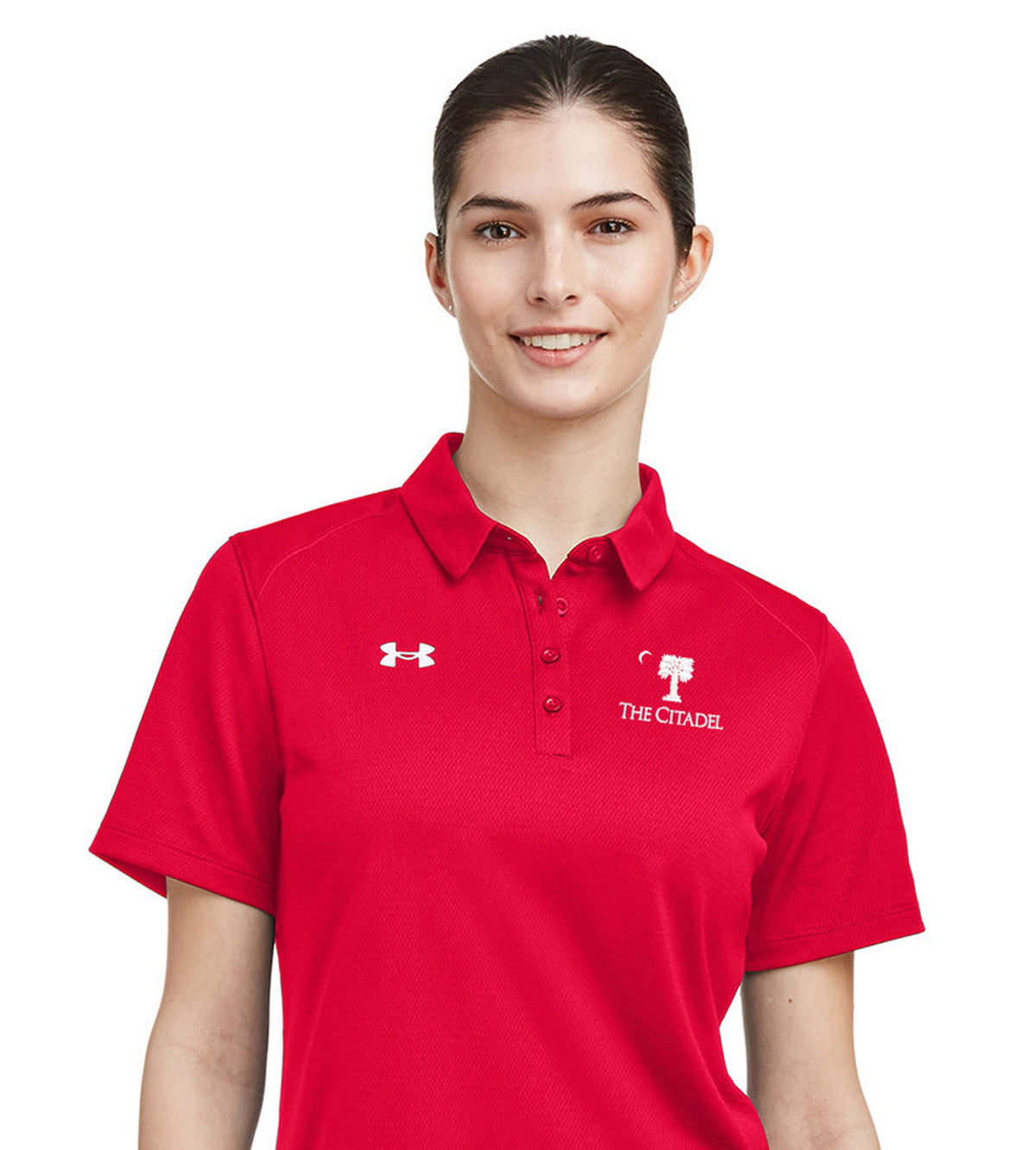 Big Red Palmetto Under Armour Ladies' Tech™ Polo- Red