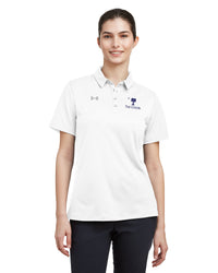 Load image into Gallery viewer, Big Red Palmetto Under Armour Ladies&#39; Tech™ Polo- White

