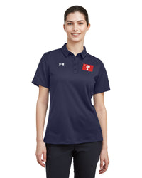 Load image into Gallery viewer, Big Red Palmetto Flag Under Armour Ladies&#39; Tech™ Polo- Navy
