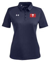 Load image into Gallery viewer, Big Red Palmetto Flag Under Armour Ladies&#39; Tech™ Polo- Navy
