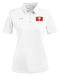 Load image into Gallery viewer, Big Red Palmetto Flag Under Armour Ladies&#39; Tech™ Polo- White
