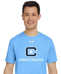 Load image into Gallery viewer, The Citadel, Club Sport - Cross Country Under Armour Men&#39;s Team Tech T-Shirt - Carolina Blue
