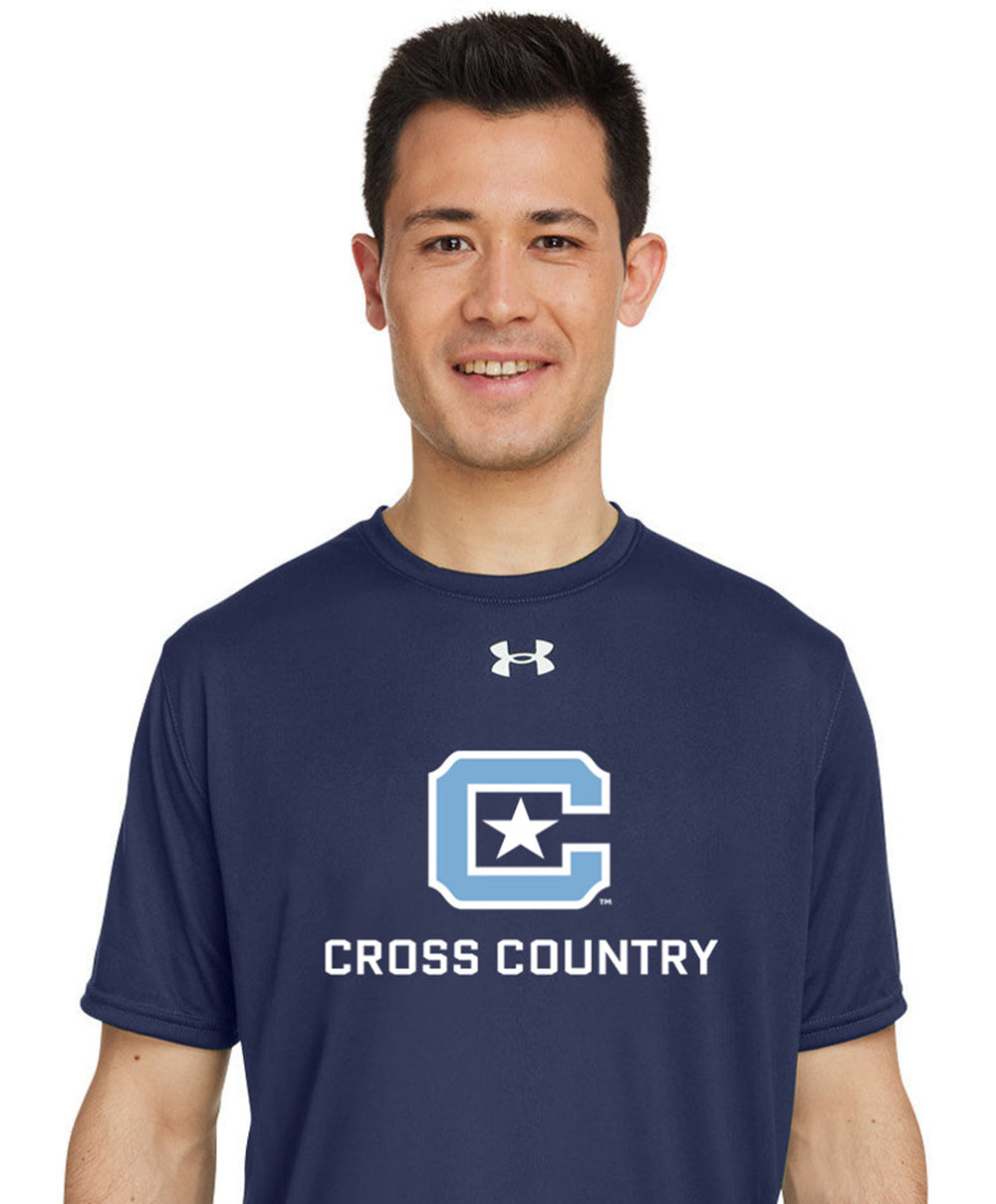The Citadel, Club Sport - Cross Country Under Armour Men's Team Tech T-Shirt - Navy