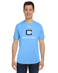 Load image into Gallery viewer, The Citadel, Club Sport - Track &amp; Field,  Under Armour Men&#39;s Team Tech T-Shirt- Carolina Blue
