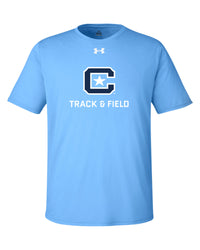 Load image into Gallery viewer, The Citadel, Club Sport - Track &amp; Field,  Under Armour Men&#39;s Team Tech T-Shirt- Carolina Blue
