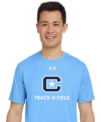 Load image into Gallery viewer, The Citadel, Club Sport - Track &amp; Field,  Under Armour Men&#39;s Team Tech T-Shirt- Carolina Blue
