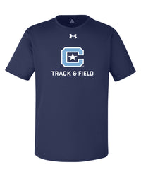 Load image into Gallery viewer, The Citadel, Club Sport - Track &amp; Field,  Under Armour Men&#39;s Team Tech T-Shirt- Navy

