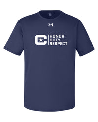 Load image into Gallery viewer, Honor Duty Respect Under Armour Men&#39;s Team Tech T-Shirt- Navy
