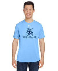 Load image into Gallery viewer, Marching Bulldog Under Armour Men&#39;s Team Tech T-Shirt- Carolina Blue
