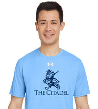 Load image into Gallery viewer, Marching Bulldog Under Armour Men&#39;s Team Tech T-Shirt- Carolina Blue
