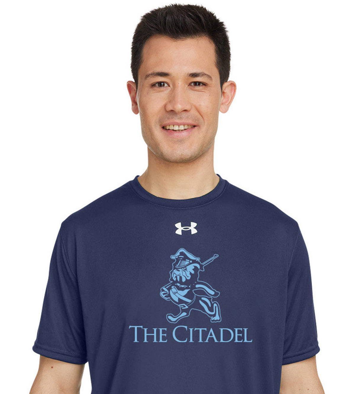 Marching Bulldog Under Armour Men's Team Tech T-Shirt- Navy