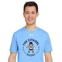 Load image into Gallery viewer, The Citadel, Club Sports, Spike Rugby, Under Armour Men&#39;s Team Tech T-Shirt - Carolina Blue
