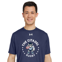 Load image into Gallery viewer, The Citadel, Club Sports, Spike Rugby, Under Armour Men&#39;s Team Tech T-Shirt - Navy
