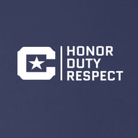 Load image into Gallery viewer, Honor Duty Respect Under Armour Ladies&#39; Team Tech T-Shirt-Navy
