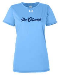 Load image into Gallery viewer, The Citadel Under Armour Ladies&#39; Team Tech T-Shirt- Carolina Blue

