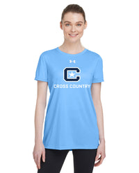 Load image into Gallery viewer, The Citadel, Club Sport - Cross Country, Under Armour Ladies&#39; Team Tech T-Shirt- Carolina Blue
