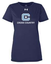 Load image into Gallery viewer, The Citadel, Club Sport - Cross Country, Under Armour Ladies&#39; Team Tech T-Shirt- Navy
