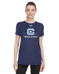 Load image into Gallery viewer, The Citadel, Club Sport - Track &amp; Field, Under Armour Ladies&#39; Team Tech T-Shirt- Navy
