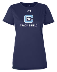 Load image into Gallery viewer, The Citadel, Club Sport - Track &amp; Field, Under Armour Ladies&#39; Team Tech T-Shirt- Navy
