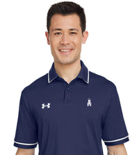 Load image into Gallery viewer, Barracks, Under Armour Men&#39;s Tipped Teams Performance Polo-Navy

