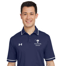 Load image into Gallery viewer, Big Red Palmetto Alumni Under Armour Men&#39;s Tipped Teams Performance Polo-Navy
