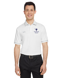 Load image into Gallery viewer, Big Red Palmetto Alumni Under Armour Men&#39;s Tipped Teams Performance Polo-White
