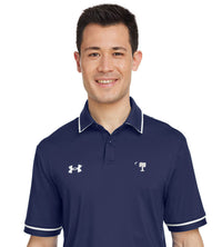 Load image into Gallery viewer, Big Red Palmetto Under Armour Men&#39;s Tipped Teams Performance Polo- Navy
