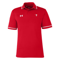 Load image into Gallery viewer, Big Red Palmetto Under Armour Men&#39;s Tipped Teams Performance Polo- Red
