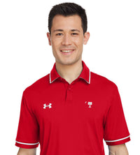 Load image into Gallery viewer, Big Red Palmetto Under Armour Men&#39;s Tipped Teams Performance Polo- Red
