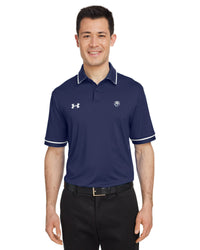 Load image into Gallery viewer, Bulldog, Under Armour Men&#39;s Tipped Teams Performance Polo-Navy
