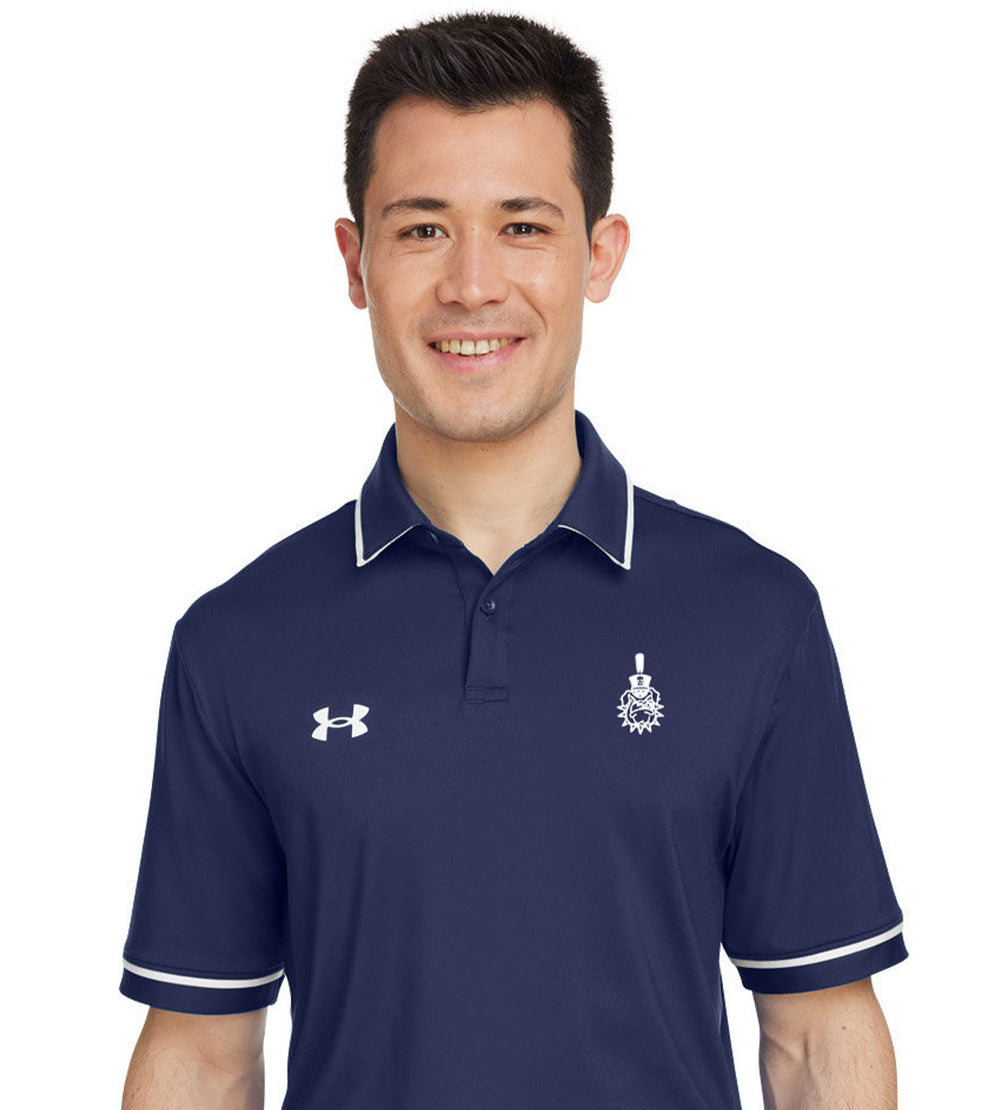 Spike Under Armour Men's Tipped Teams Performance Polo- Navy