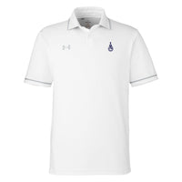Load image into Gallery viewer, Spike Under Armour Men&#39;s Tipped Teams Performance Polo-White
