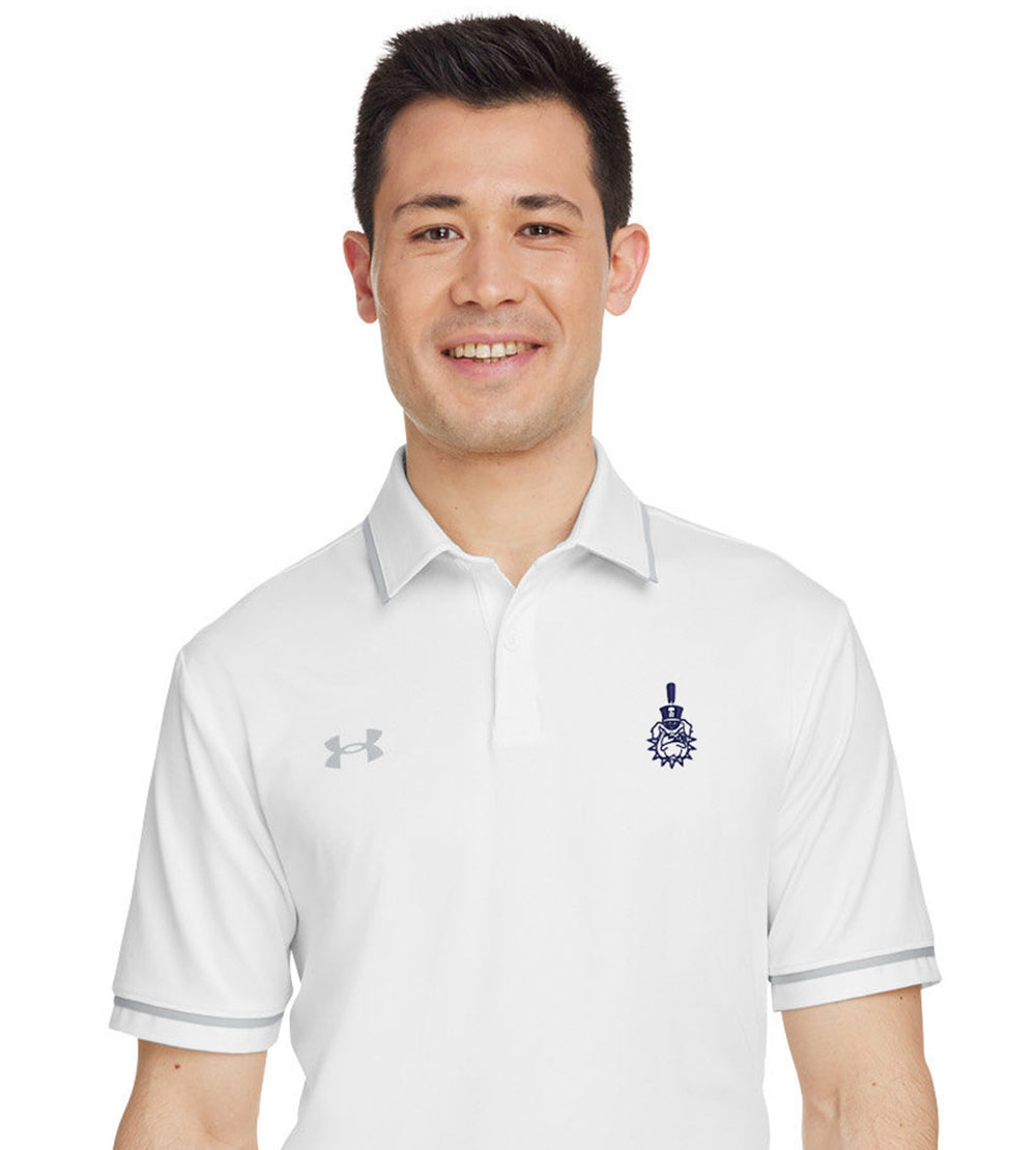 Spike Under Armour Men's Tipped Teams Performance Polo-White