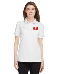 Load image into Gallery viewer, Big Red Palmetto Flag, Under Armour Ladies&#39; Tipped Teams Performance Polo
