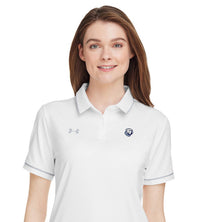 Load image into Gallery viewer, Bulldog Under Armour Ladies&#39; Tipped Teams Performance Polo- Navy
